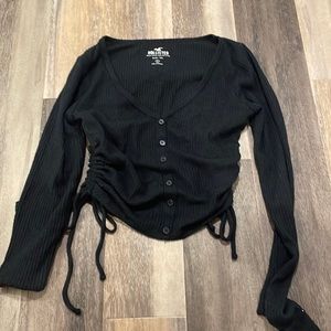 scrunched sides buttoned baby tee